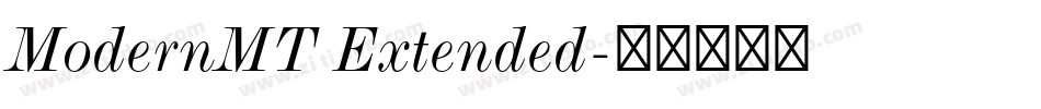 ModernMT Extended字体转换
